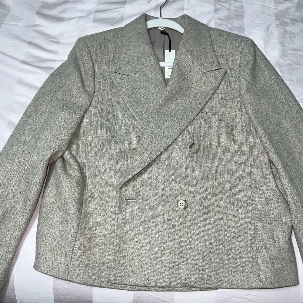 Banana Republic cropped tweed jacket Womens size 14 **NWT**